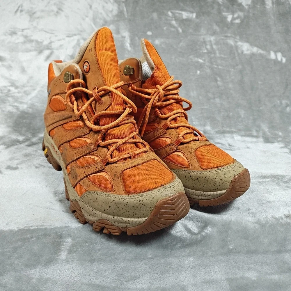 Merrell Moab 3 Boots Mens 14 Orange Burnish J036379 Waterproof Hiking ML036379